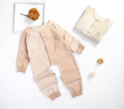 LC8-602 长袖开档连体爬衫Long sleeved open cut jumpsuit